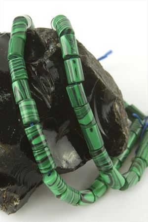 6*8 mm Boru Malahit Taşı - Yeşil