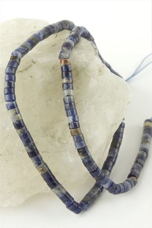 4 mm Disk Sodalit Taşı - Mavi