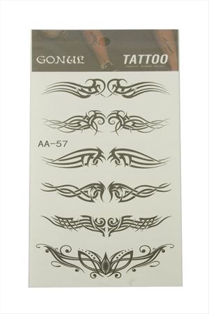 Kanat Tattoo Dövme Sticker - Beyaz