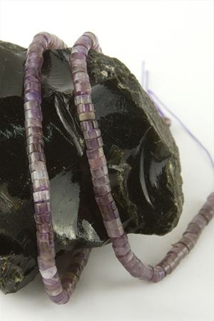 4 mm Disk Ametist Taşı - Mor