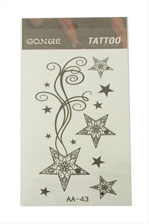 Yıldız Tattoo Dövme Sticker - Beyaz