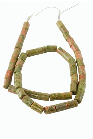 6*8 mm Boru Unakit Taşı - Yeşil
