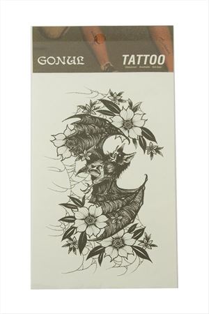 Yarasa Tattoo Dövme Sticker - Beyaz