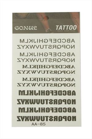 Yazılı Tattoo Dövme Sticker - Beyaz