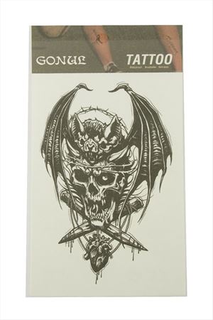 Yarasa Tattoo Dövme Sticker - Siyah