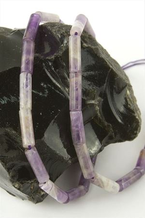 1,4 cm Boru Ametist Taşı - Mor