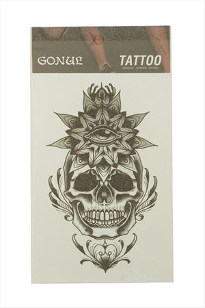 Kuru Kafa Tattoo Dövme Sticker - Beyaz