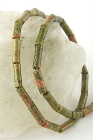 1,4 cm Boru Unakit Taşı - Yeşil