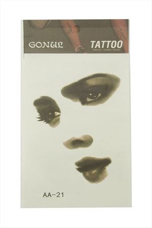 Göz Tattoo Dövme Sticker - Beyaz