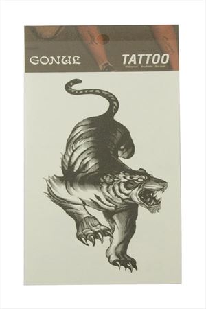 Kaplan Tattoo Dövme Sticker - Siyah