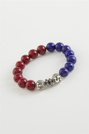 Çocuk Ceyt Doğaltaş Bileklik 8 mm - Bordo