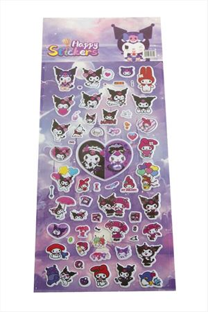 Çzgflm Karakteri Kabartmalı Sticker - Mor