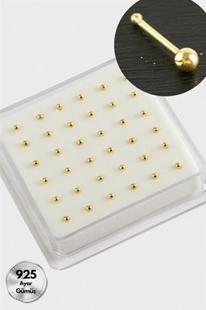 2 mm Top Gümüş Hızma 36 Adet - Sarı