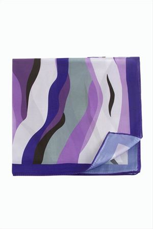 Mor Renkli Zr Şifon Fular 50*50 cm - Mor