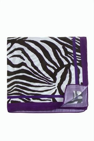 Mor Renkli Zr Şifon Fular 50*50 cm - Mor