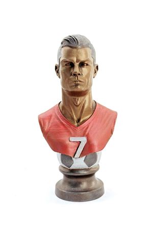 Polyester Ronaldo Figürü Büst