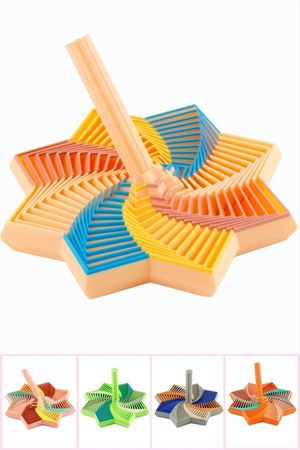 Altıgen 3D Baskılı Stres Oyuncağı - Ebruli