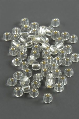4 mm Şeffaf Kum Boncuk 500 Gram - Şeffaf