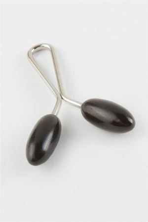 Oval Klipsi Firkete - Siyah