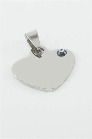 Kalp İsim Yazılabilir Çelik Kolye Ucu 2,3 cm - Sarı