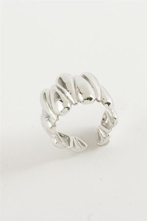 Oval Metal Yüzük - Gümüş Rengi