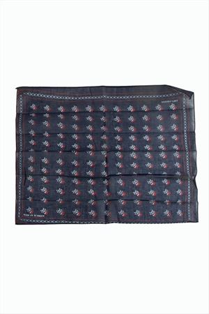 Kuru Kafa Desenli Bandana 50*50 - Lacivert
