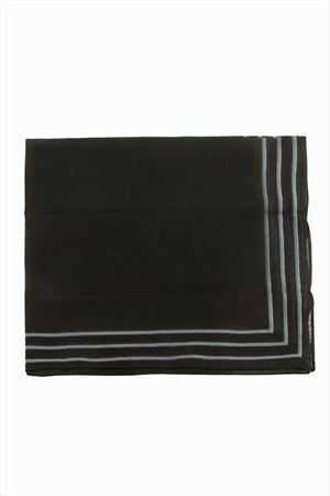 Çizgi Desenli Bandana 50*50 - Siyah