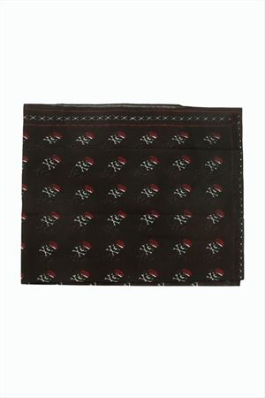 Kuru Kafa Desenli Bandana 50*50 - Siyah