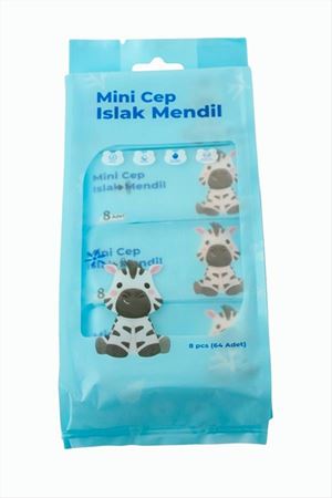 Mini Cep Islak Mendil 64 Adet - Ebruli