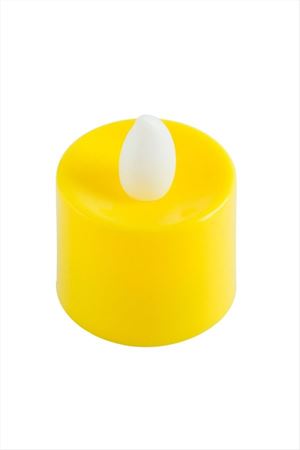 Yuvarlak Şekilli Işıklı Mum 4 cm - Ebruli