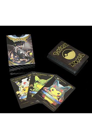 Pokemon Oyun Kartı Metalik Siyah Deste