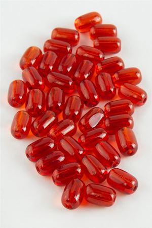 6*8 mm Oval Cam Boncuk 1 KG - Kırmızı