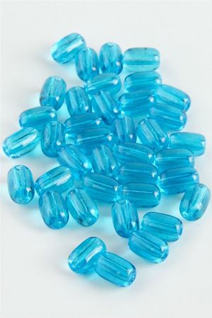 6*8 mm Oval Cam Boncuk 1 KG - Mavi