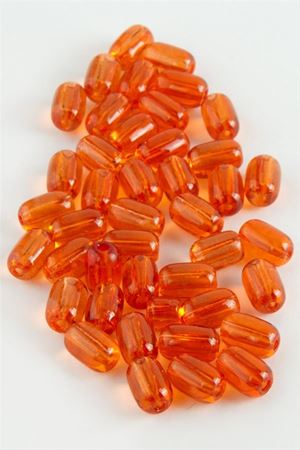 6*8 mm Oval Cam Boncuk 1 KG - Turuncu