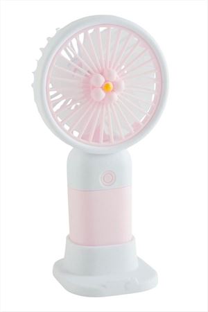 Meyveli Şarjlı El Fanı Vantilatör - Pembe