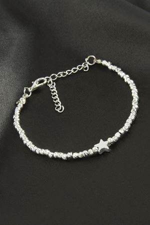 Yıldız Dorika Metal Bileklik - Gümüş Rengi