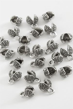 6 mm Noktalı Tesbih Kapama Aparatı 50 Gram - Gümüş Rengi