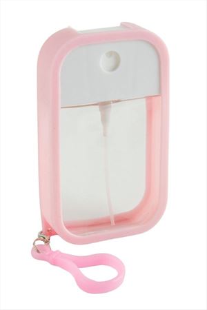 Boş Parfüm Şişesi Çanta Anahtarlık - Pembe