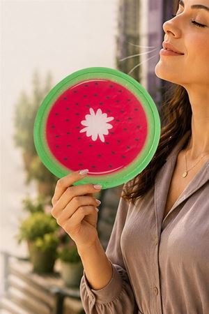 Karpuz Kore Yelpaze 20 cm - Kırmızı