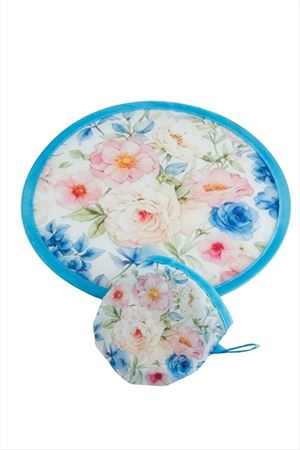 Çiçek Kore Yelpaze 20 cm - Mavi
