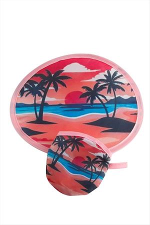 Ağaç Kore Yelpaze 20 cm - Pembe