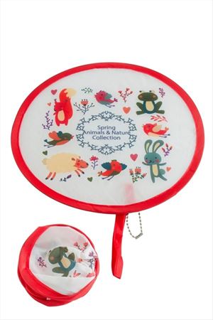 Kore Yelpaze 20 cm - Kırmızı