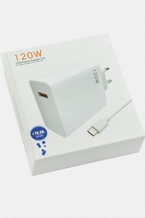 120W Type C Şarj Aleti - Beyaz