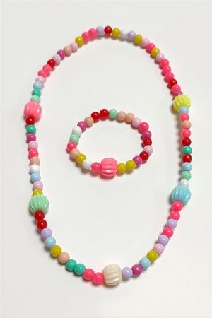 Boncuk Çocuk Set Kolye - Karışık Renk 1