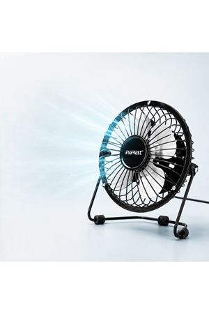Masaüstü Mini USB Fan - Metal Gövdeli - Ultra Sessiz