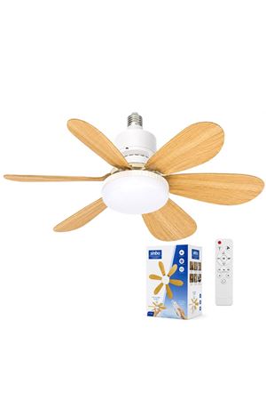Tavan Vantilatörü ve LED Avize - Uzaktan Kumandalı - 6 Kanatlı - 52 cm