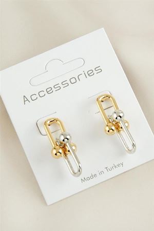 Tfny Yeni Sezon Metal Küpe - Karışık Renk 1