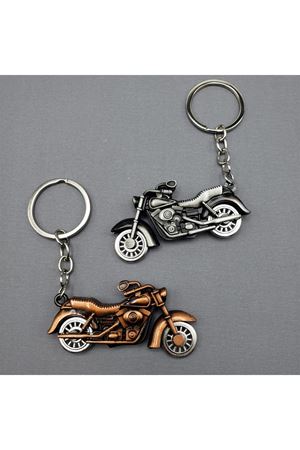 Motor Tasarımlı Metal Anahtarlık - Klasik Motosiklet Modeli