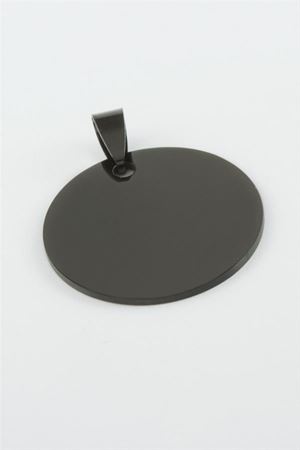 Yuvarlak İsim Yazılabilir Çelik Kolye Ucu 3 cm - Sarı