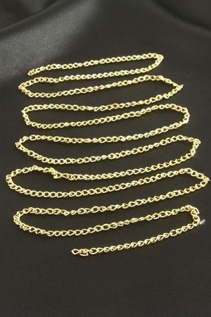 3 mm Düz Zincir 1 metre - Sarı
